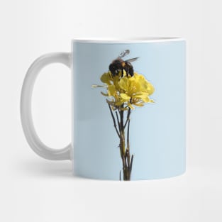 Honey bee on a wildflower Mug